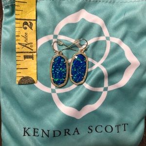 Lovely blue mica Kendra Scott Earrings